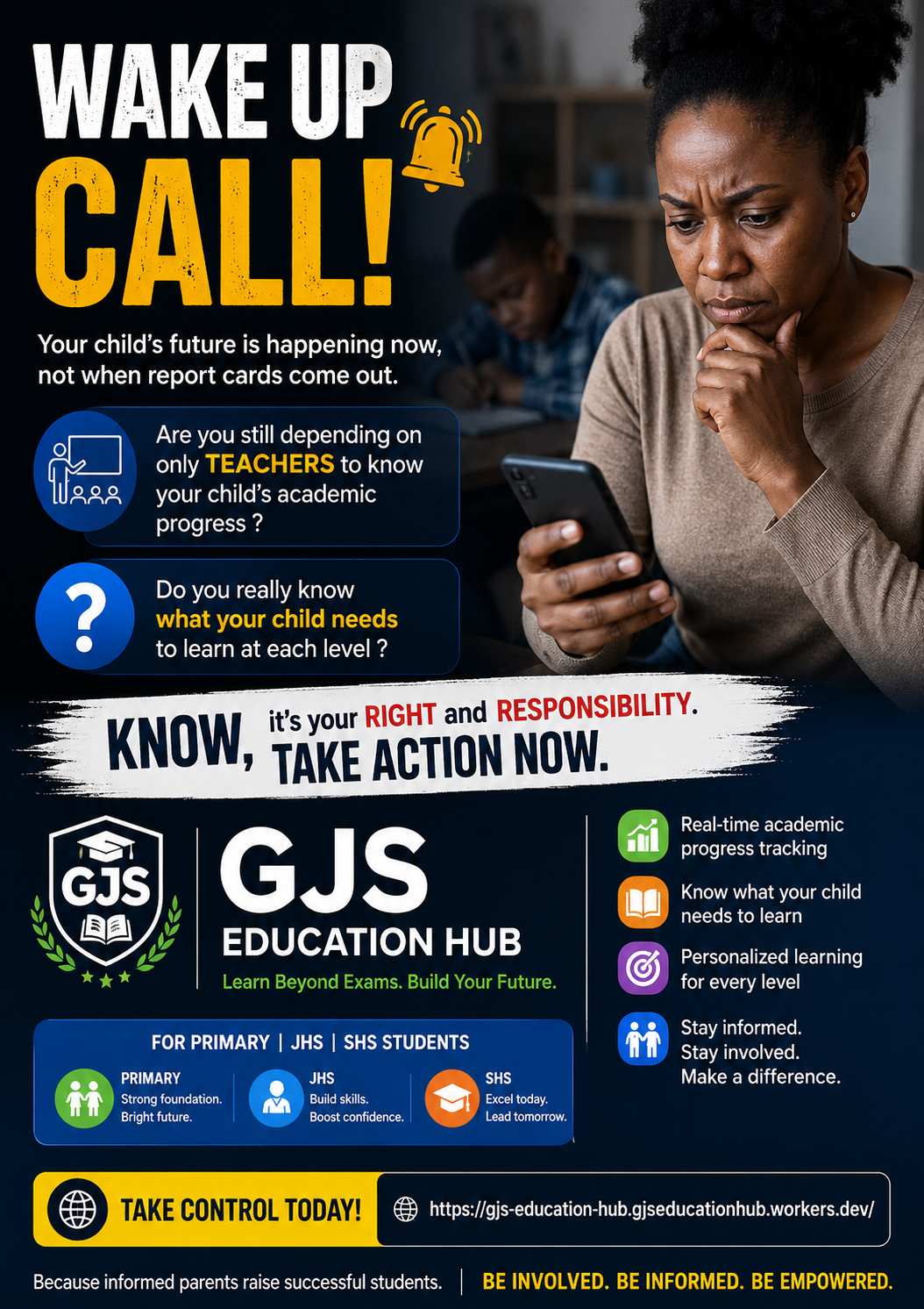 GJS Education Hub marketing banner